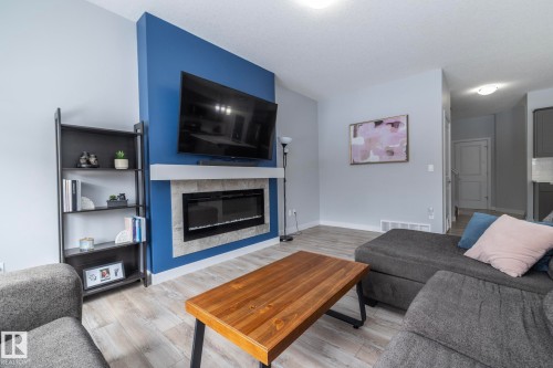 2088 Graydon Hill Crescent, Edmonton, AB - Indoor Photo Showing Living Room With Fireplace