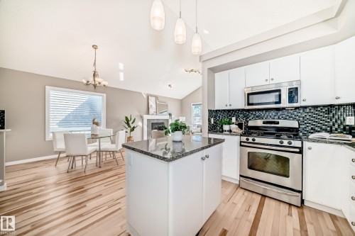 1520 70 Street, Edmonton, AB - Indoor Photo Showing Kitchen With Stainless Steel Kitchen With Upgraded Kitchen
