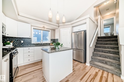 1520 70 Street, Edmonton, AB - Indoor Photo Showing Kitchen With Stainless Steel Kitchen With Upgraded Kitchen