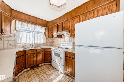 14237 22A Street, Edmonton, AB - Indoor Photo Showing Kitchen With Double Sink