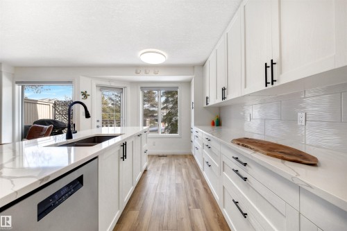 23 882 Ryan Place, Edmonton, AB - Indoor Photo Showing Kitchen With Double Sink With Upgraded Kitchen