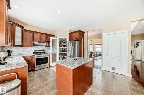 6903 38 Avenue, Camrose, AB - Indoor Photo Showing Kitchen With Stainless Steel Kitchen With Double Sink
