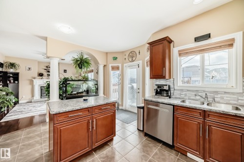 6903 38 Avenue, Camrose, AB - Indoor Photo Showing Kitchen With Double Sink