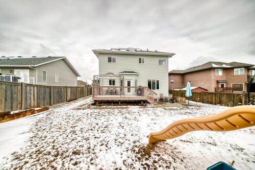 6903 38 Avenue, Camrose, AB - Outdoor With Deck Patio Veranda With Backyard With Exterior