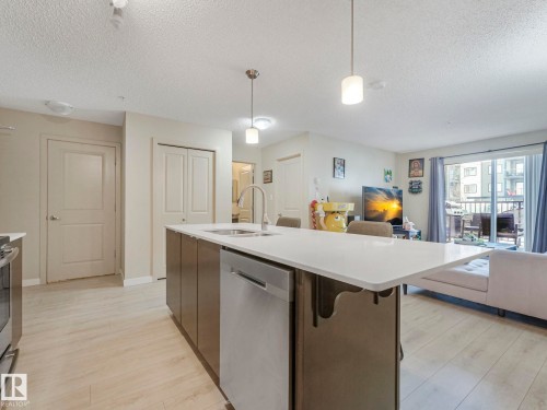 110 508 Albany Way, Edmonton, AB - Indoor Photo Showing Kitchen With Double Sink