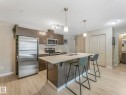 110 508 Albany Way, Edmonton, AB  - Indoor Photo Showing Kitchen With Stainless Steel Kitchen With Double Sink With Upgraded Kitchen 