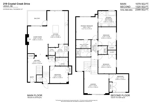Floor plan - 219 Crystal Creek Dr, Leduc, AB - Other