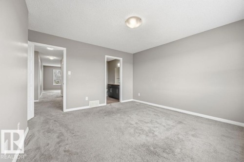This room features light grey carpeting, light grey walls, white trim, and a ceiling light fixture - 7873 170A Avenue, Edmonton, AB - Indoor Photo Showing Other Room