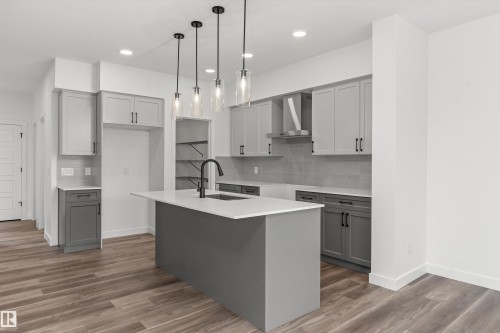 1048 Cristall Crescent, Edmonton, AB - Indoor Photo Showing Kitchen With Upgraded Kitchen
