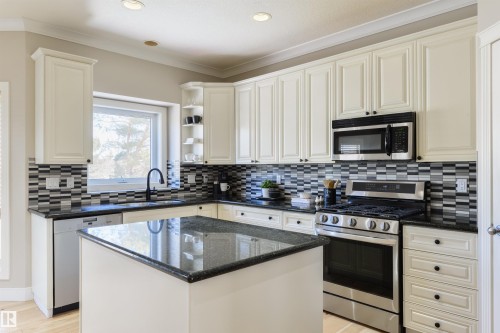 195 Darlington Crescent, Edmonton, AB - Indoor Photo Showing Kitchen With Upgraded Kitchen