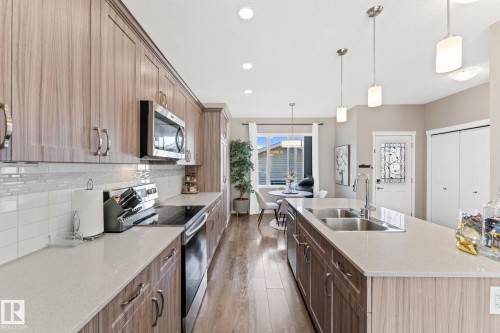 17159 49 Street, Edmonton, AB - Indoor Photo Showing Kitchen With Double Sink With Upgraded Kitchen