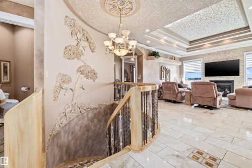 50 Kingsford Crescent, St. Albert, AB - Indoor Photo Showing Other Room With Fireplace