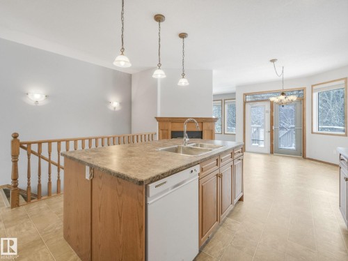 3436 32 Street, Edmonton, AB - Indoor Photo Showing Kitchen With Double Sink