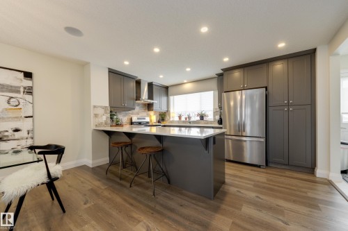 596 Stout Bend, Leduc, AB - Indoor Photo Showing Kitchen With Upgraded Kitchen
