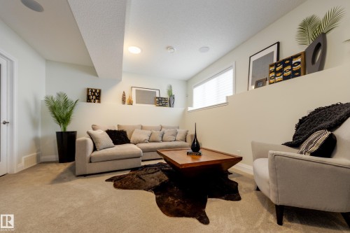 596 Stout Bend, Leduc, AB - Indoor Photo Showing Living Room