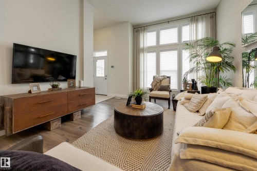 596 Stout Bend, Leduc, AB - Indoor Photo Showing Living Room
