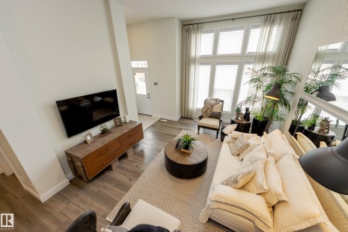 596 Stout Bend, Leduc, AB - Indoor Photo Showing Living Room