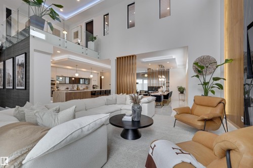 8908 140 Street, Edmonton, AB - Indoor Photo Showing Living Room