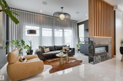 8908 140 Street, Edmonton, AB - Indoor Photo Showing Living Room