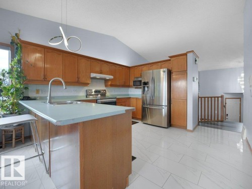5311 156 Avenue, Edmonton, AB - Indoor Photo Showing Kitchen With Double Sink