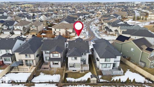 Aerial view of the property and the surrounding neighborhood - 3235 Abbott Crescent, Edmonton, AB - Outdoor With View
