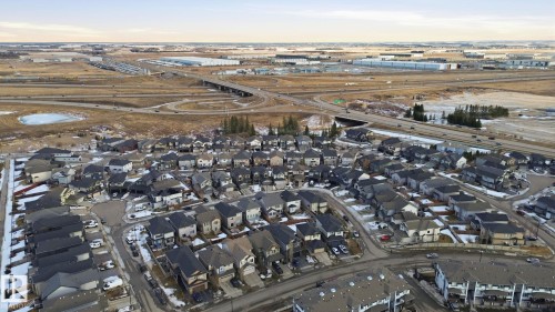 Aerial view showcasing a developed residential area with numerous detached properties - 3235 Abbott Crescent, Edmonton, AB - Outdoor With View