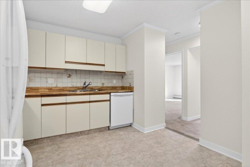 302 9760 176 Street, Edmonton, AB - Indoor Photo Showing Kitchen With Double Sink