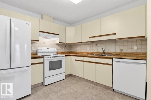 302 9760 176 Street, Edmonton, AB - Indoor Photo Showing Kitchen With Double Sink