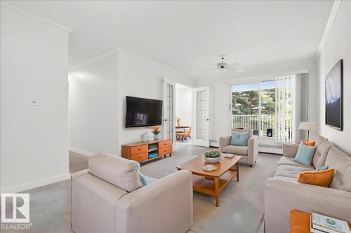 302 9760 176 Street, Edmonton, AB - Indoor Photo Showing Living Room