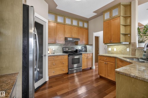 1 Chatwin Road, Sherwood Park, AB - Indoor Photo Showing Kitchen With Double Sink