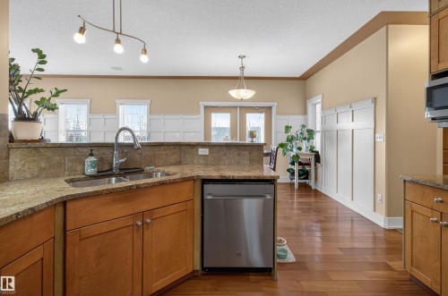 1 Chatwin Road, Sherwood Park, AB - Indoor Photo Showing Kitchen With Double Sink