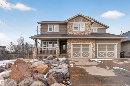 1 Chatwin Road, Sherwood Park, AB - Outdoor With Deck Patio Veranda With Facade