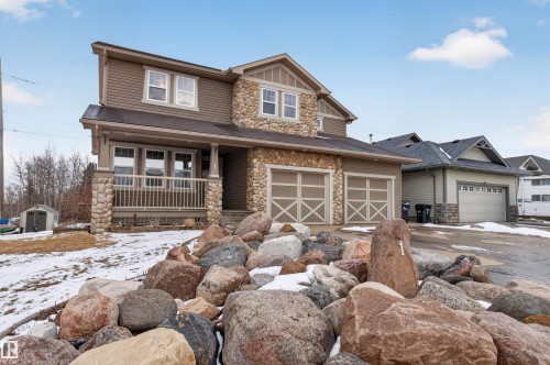 1 Chatwin Road, Sherwood Park, AB - Outdoor With Deck Patio Veranda With Facade