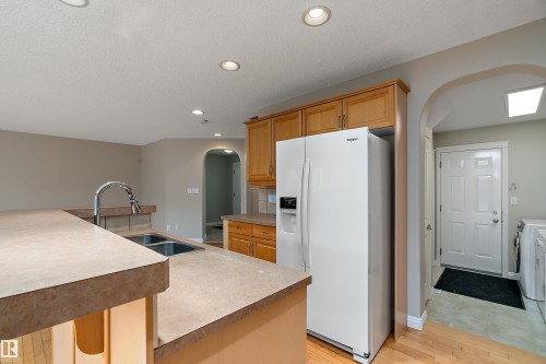 2176 Haddow Drive, Edmonton, AB - Indoor Photo Showing Kitchen With Double Sink