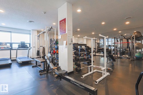 805 10175 109 Street, Edmonton, AB - Indoor Photo Showing Gym Room