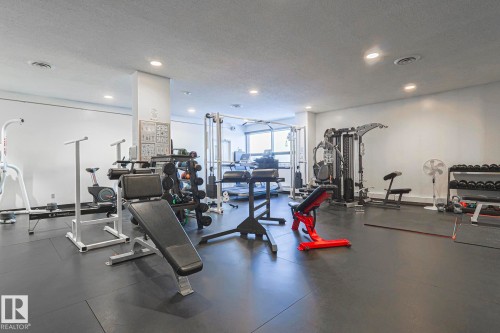 805 10175 109 Street, Edmonton, AB - Indoor Photo Showing Gym Room
