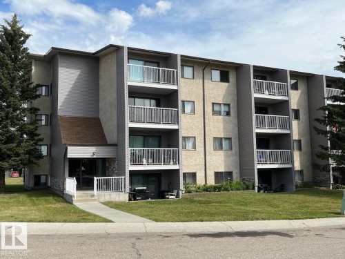 201 57 Brown Street, Stony Plain, AB - Outdoor With Balcony With Facade