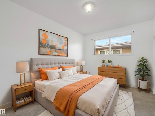 Virtually Staged - 12722/24 83 Street, Edmonton, AB - Indoor Photo Showing Bedroom