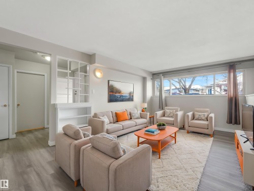 Virtually Staged - 12722/24 83 Street, Edmonton, AB - Indoor Photo Showing Living Room