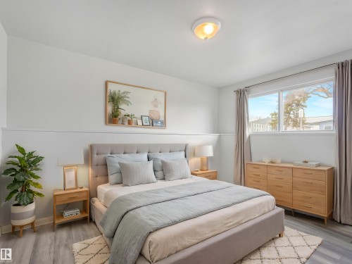 Virtually Staged - 12722/24 83 Street, Edmonton, AB - Indoor Photo Showing Bedroom