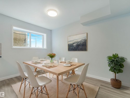 Virtually Staged - 12722/24 83 Street, Edmonton, AB - Indoor Photo Showing Dining Room