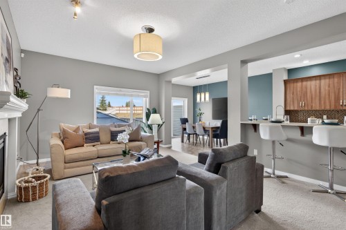 389 Simmonds Way, Leduc, AB - Indoor Photo Showing Living Room