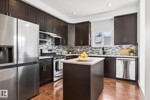 9844 80 Avenue, Edmonton, AB - Indoor Photo Showing Kitchen With Upgraded Kitchen