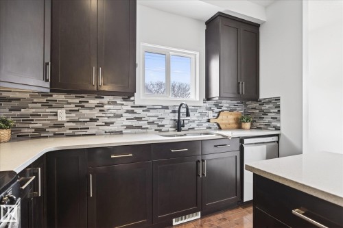 9844 80 Avenue, Edmonton, AB - Indoor Photo Showing Kitchen With Upgraded Kitchen