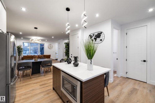 9715 87 Street, Edmonton, AB - Indoor Photo Showing Kitchen With Upgraded Kitchen