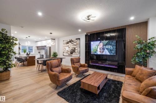 9715 87 Street, Edmonton, AB - Indoor Photo Showing Living Room