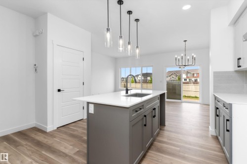 1066 Cristall Crescent Sw, Edmonton, AB - Indoor Photo Showing Kitchen With Upgraded Kitchen