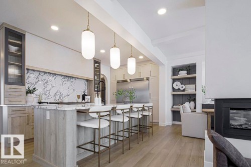 4551 Warbler Loop, Edmonton, AB - Indoor With Fireplace