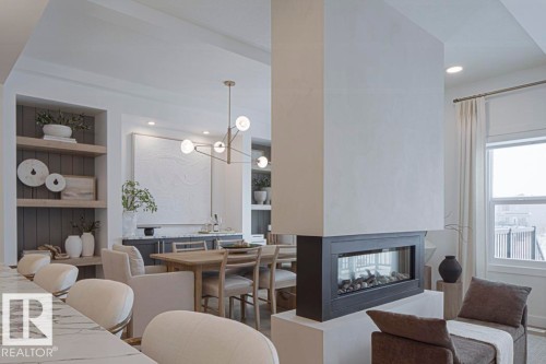 4551 Warbler Loop, Edmonton, AB - Indoor With Fireplace