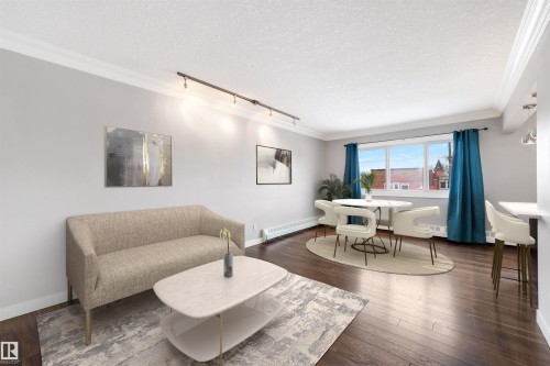 32 10015 83 Avenue, Edmonton, AB - Indoor Photo Showing Living Room